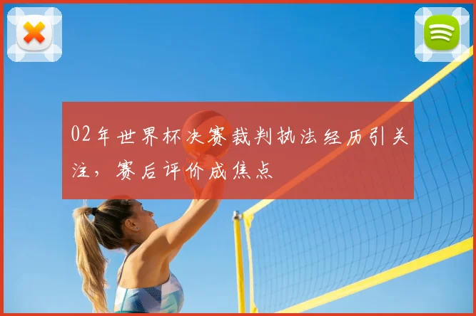 02年世界杯决赛裁判执法经历引关注，赛后评价成焦点